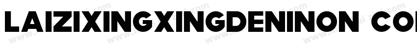 LaizixingxingdeniNon CommercialUs字体转换